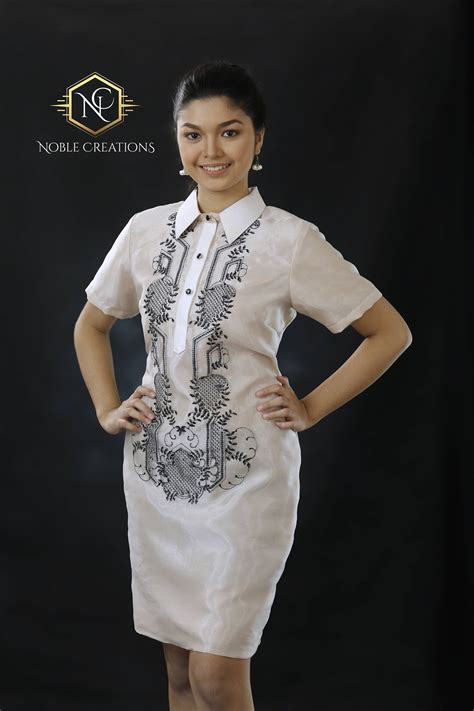 Sale Modern Filipiniana Dress Linen Barong Tagalog Ph