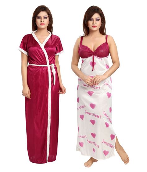 Buy Khushfashions Satin Nighty And Night Gowns Online At Best Prices In