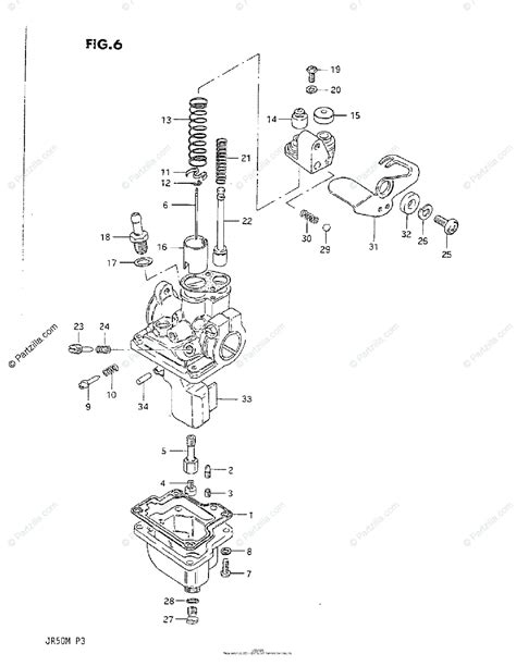suzuki motorcycle  oem parts diagram  carburetor partzillacom
