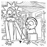 Rick Coloring Morty Pages Niccals Related Posts sketch template