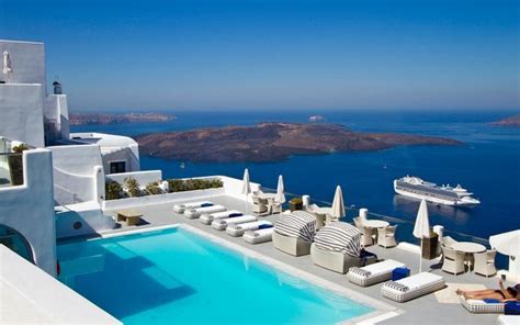 The Wonderful Pool And Caldera Views From Belvedere Santorini Hotel