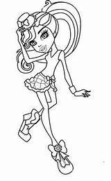 Monster Coloring Pages Elissabat High Getdrawings sketch template