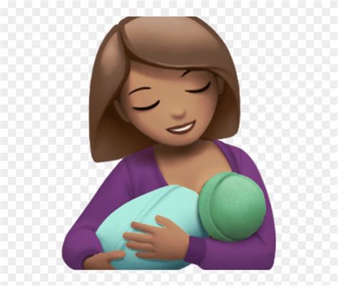 Share Using Facebook Breastfeeding Mom Emoji Clipart