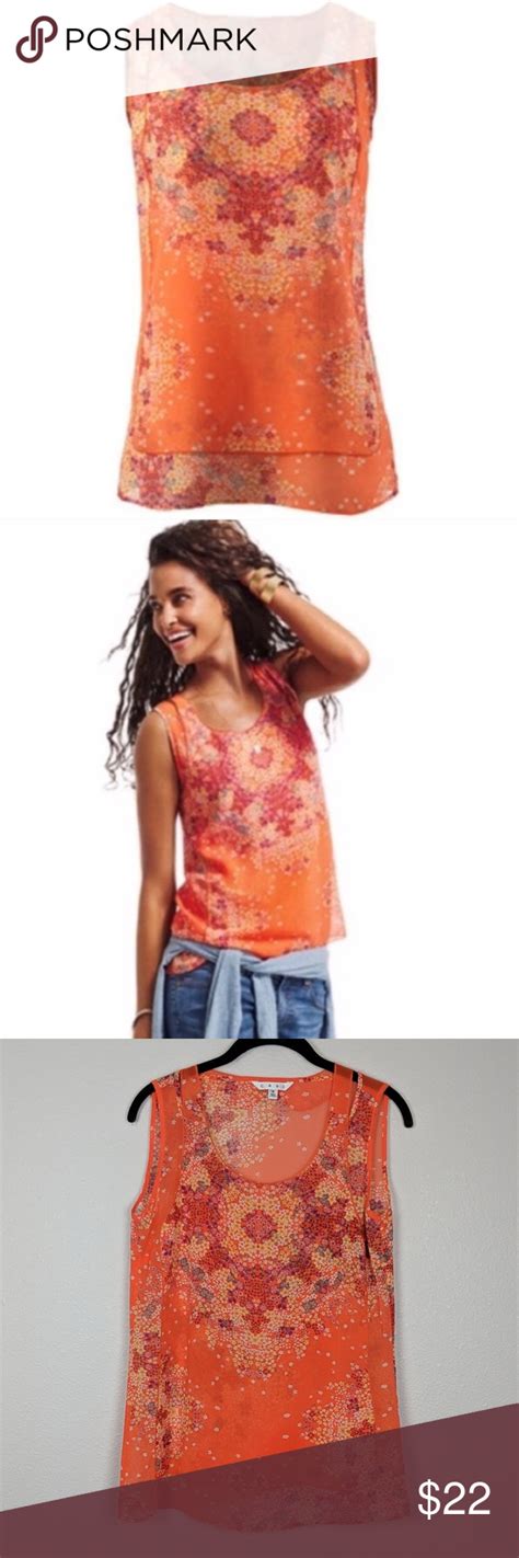 Cabi Merrow Edge Floral Tank Top Style 268 Tank Top Fashion Floral