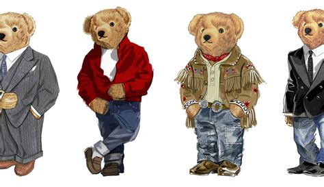 learn   iconic ralph lauren bear   dressed bear