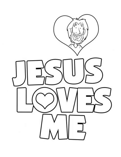 jesus love  sticker coloring page color luna