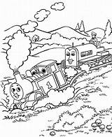 Thomas Coloring Pages Tank Engine Train Kids Printable Crash Emily Friends Drawing Color Colouring Print Sheets Sheet Library Book Steam sketch template