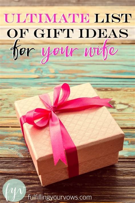 ultimate list  gift ideas   wife christmas gifts