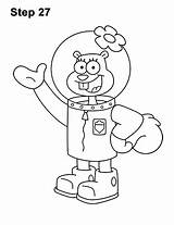 Cheeks Squarepants Eraser Inking Rid Cartoon sketch template