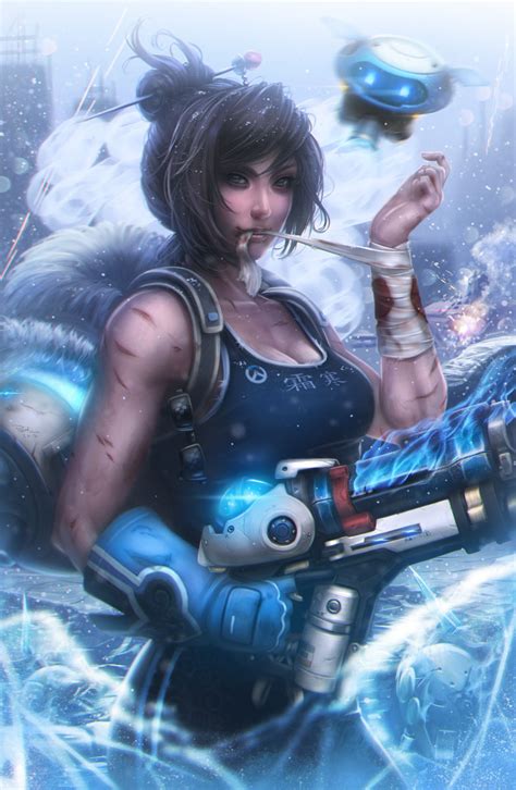 Mei Ling From Overwatch Frostbite By Dilohw