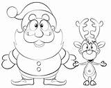 Coloring Reindeer Santa Pages Printable Santas Print Xmas Christmas Color Claus Colouring Online Colour Rudolph Workshop Girl His Book Getcolorings sketch template