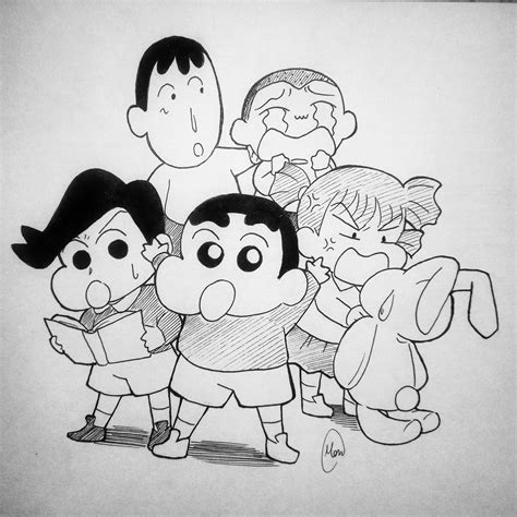 drawing shinchan cartoon pictures myscrappylittlelife