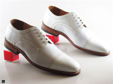 classic white leather shoes  men  leather collections