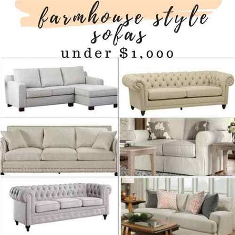 affordable farmhouse style sofas  sectionals    farm