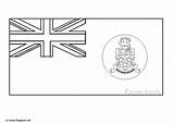 Flag Cayman Islands Anguilla Coloring Printable Pages Edupics Search sketch template