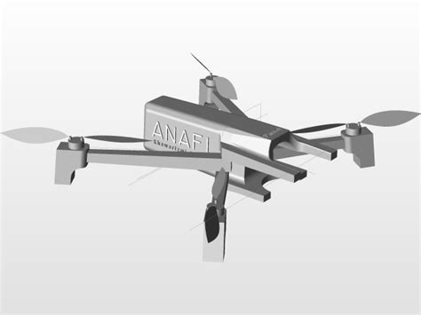 parrot anafi  camera  cad model library grabcad