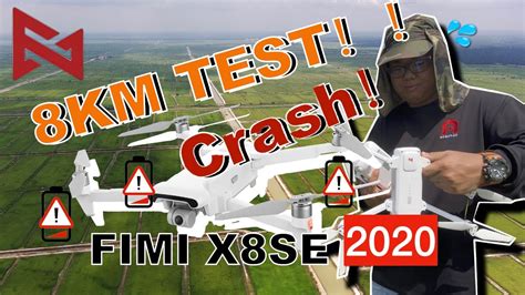 fimi xse  max range test crash youtube