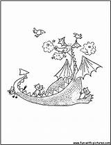 Puff Dragon Magic Coloring sketch template