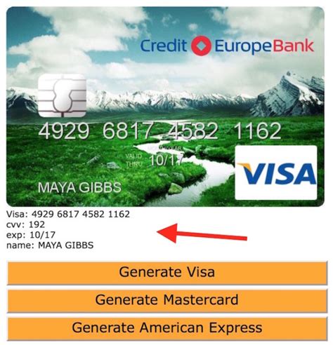 Free Fake Credit Card Numbers Generator Websites