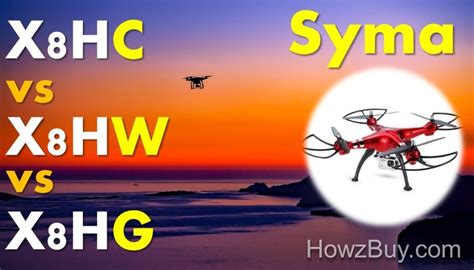 syma xhc  xhw  xhg quadrocopter drone review comparison