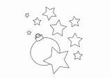 Weihnachtssterne Kugel Ausmalen Malvorlage Sternschnuppen Ausmalbild Vorlagen sketch template