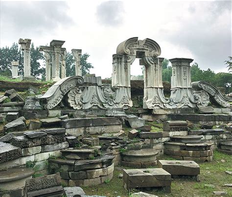 remains of western style architecture in yuanmingyuan wang kaihao china daily