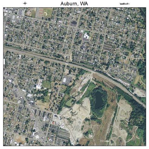 aerial photography map  auburn wa washington