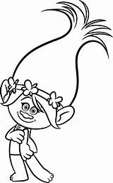 Trolls Coloring Pages Movie Poppy Read sketch template