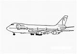 Coloring Airplane Pages Printable Kids sketch template