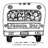 Bus School Coloring sketch template