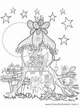 Coloring Fairy Kanak Dibujos Pheemcfaddell Ausmalen Fairies Koleksi Arbor Refreshment Malvorlagen Pewarna Whimsical Hard Hadas Pixgood Zen sketch template