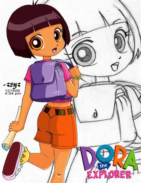 dora the explorer colored by reijr on deviantart