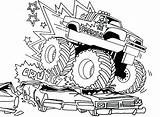 Monster Coloring Pages Mutt Getcolorings Truck Trucks Color sketch template