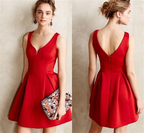 vestidos cortos  fiesta en color rojo vestidos glam