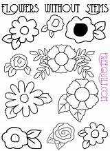 Flower Applique Patterns Floral Quilt Flowers Pattern Freequilt Sheet Each Below Line Print Click sketch template