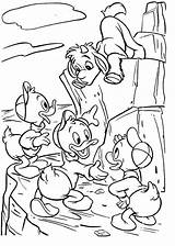 Coloring Pages Duck Ducktales Donald Tales Nephews Huey Louie Sheets Dewey Printable Disney Coloringfolder sketch template