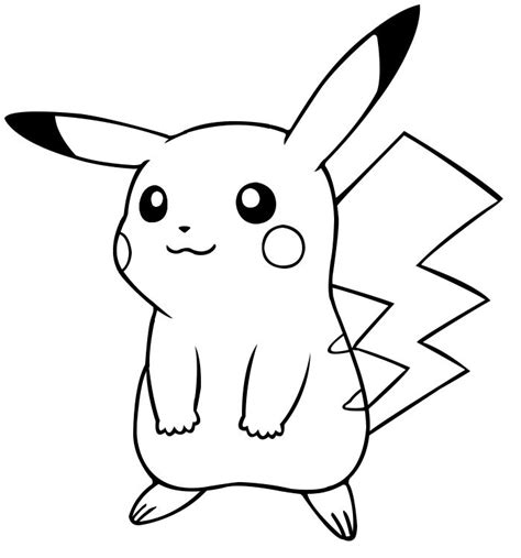 black  white drawing   pikachu