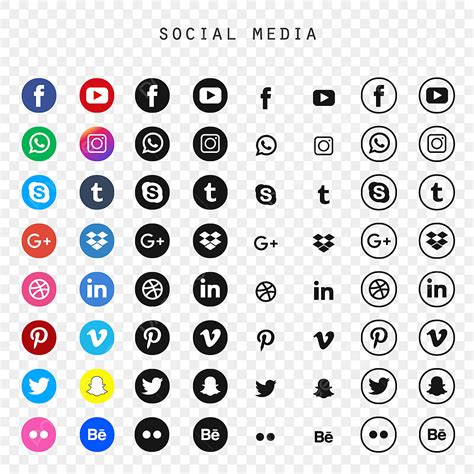 algunos iconos de redes sociales png dibujos logo icono geometrico