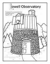 Observatory Coloring Lowell sketch template