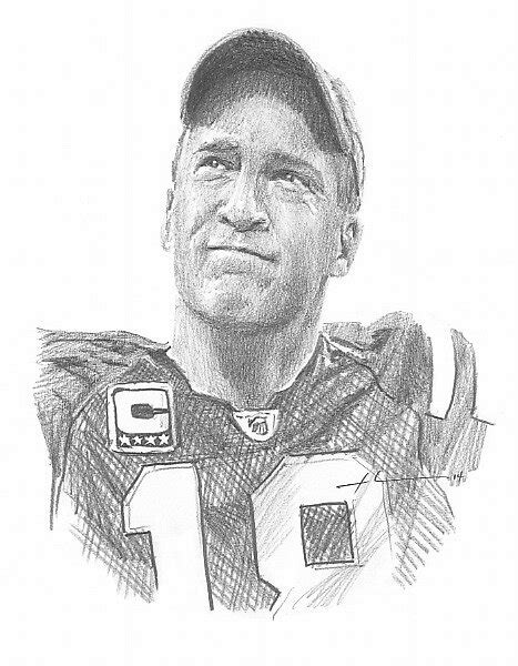 peyton manning colts fairwell drawing  mike theuer redbubble