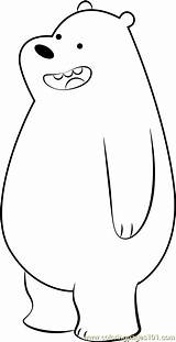 Bare Bears Sheets Coloring Template Bear sketch template