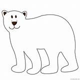 Polar Coloring Bear Christmas Coloring4free Related Posts sketch template