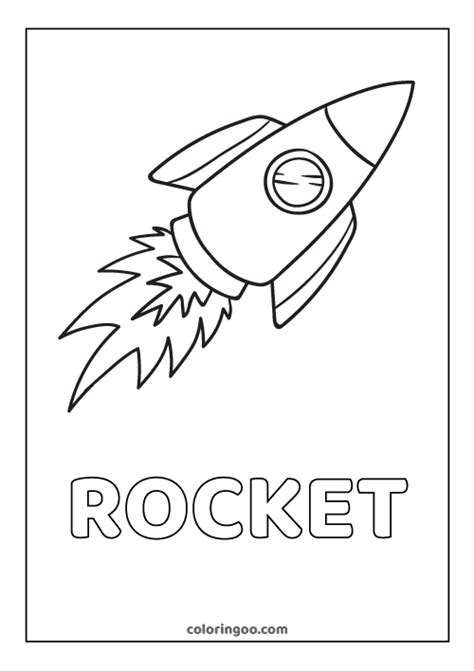 rocket coloring pages