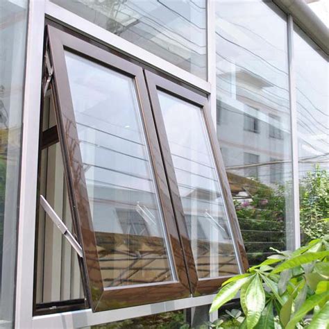 double glazing glass aluminum alloy awning window