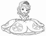 Colora Principessa Princesas Bebes sketch template