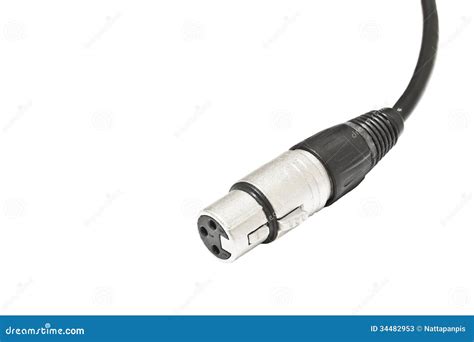 audio cable jack microphone jack stock  image