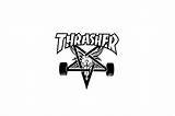 Logo Thrasher Logodix Skate Logos sketch template