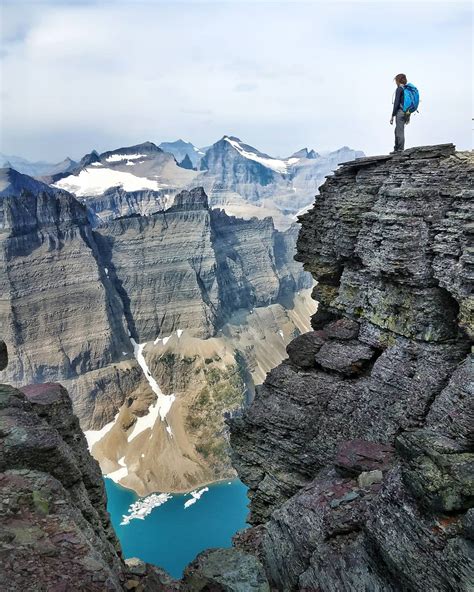 mount wilbur overlooking iceberg lake glacier national park