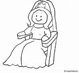 Trono Colorear Princesa Throne Principessa Disegno Emperador Desenho Tron Emperatriz Princesas Acolore Dibuix Principesse Dibuixos Designlooter Stampare sketch template