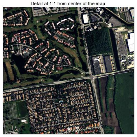 aerial photography map  doral fl florida